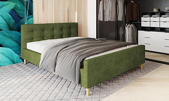 Кровать PINKO зеленый вельвет