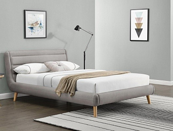 Кровать ELANDA 160 Светло-серый